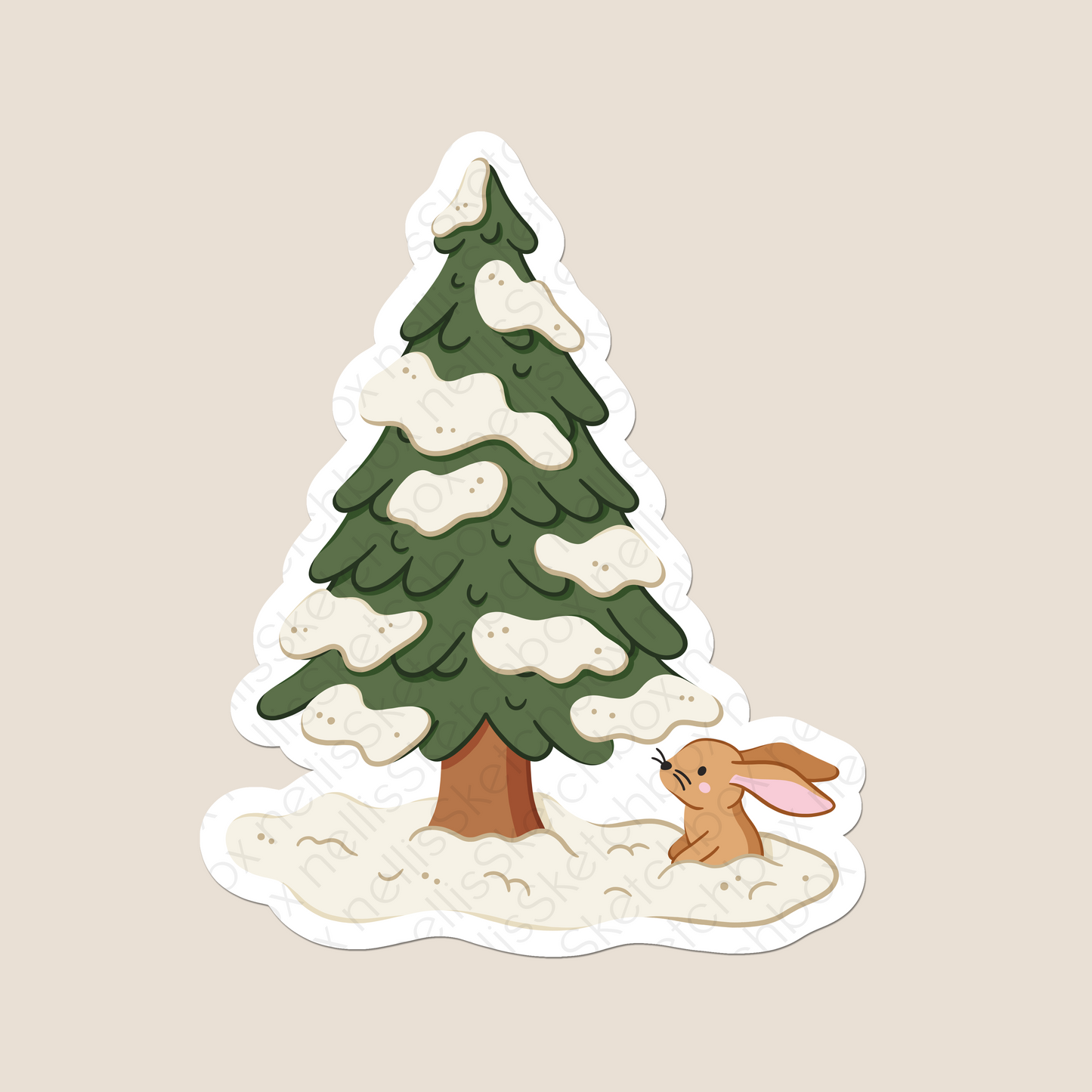 Vinyl Sticker - WinterTree