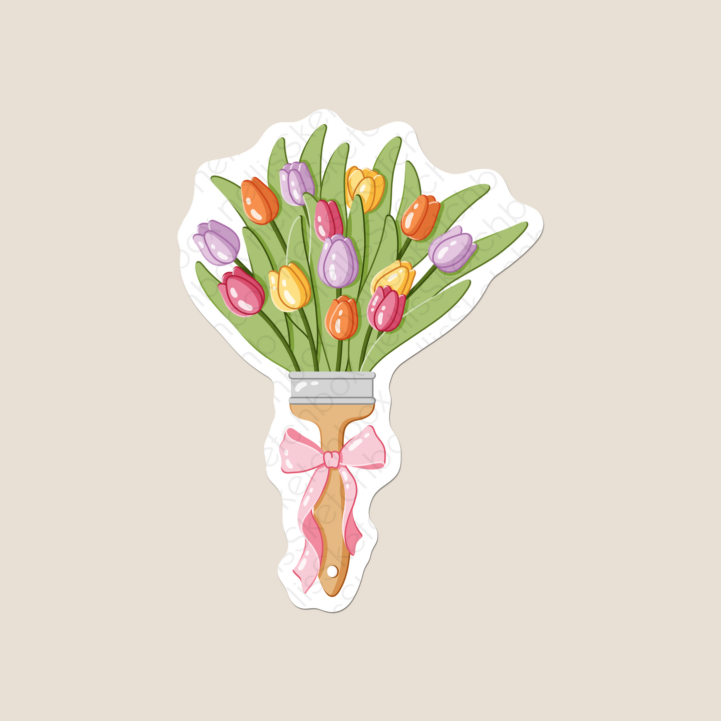 Vinyl Sticker - TulipBrush