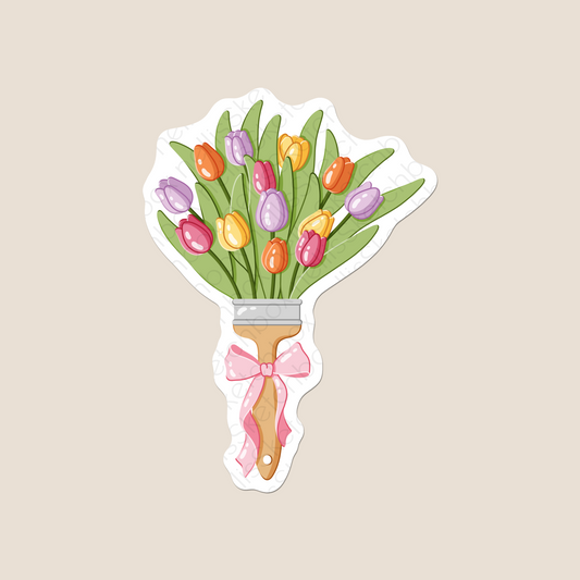 Vinyl Sticker - TulipBrush