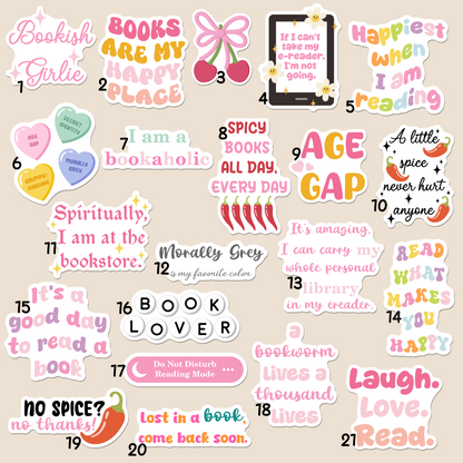 Vinyl Sticker - BookQuotes