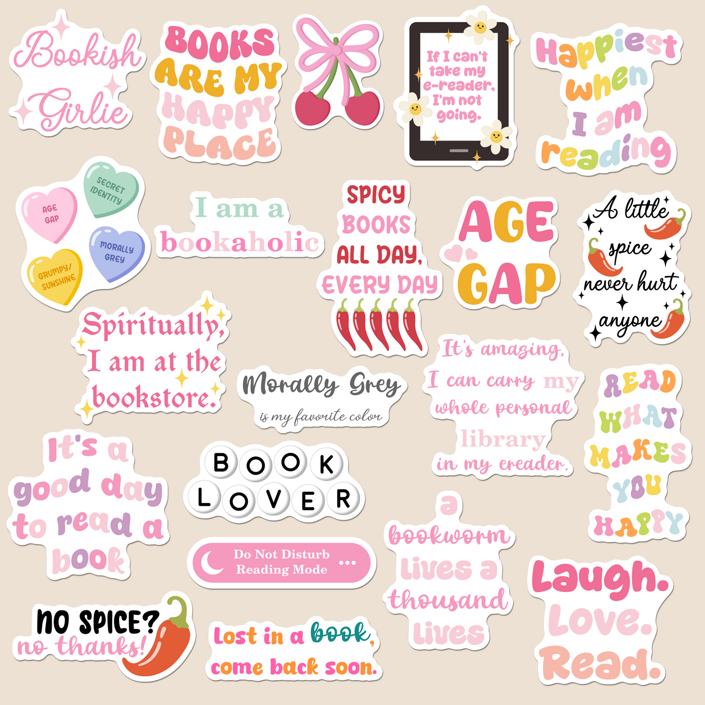 Vinyl Sticker - BookQuotes