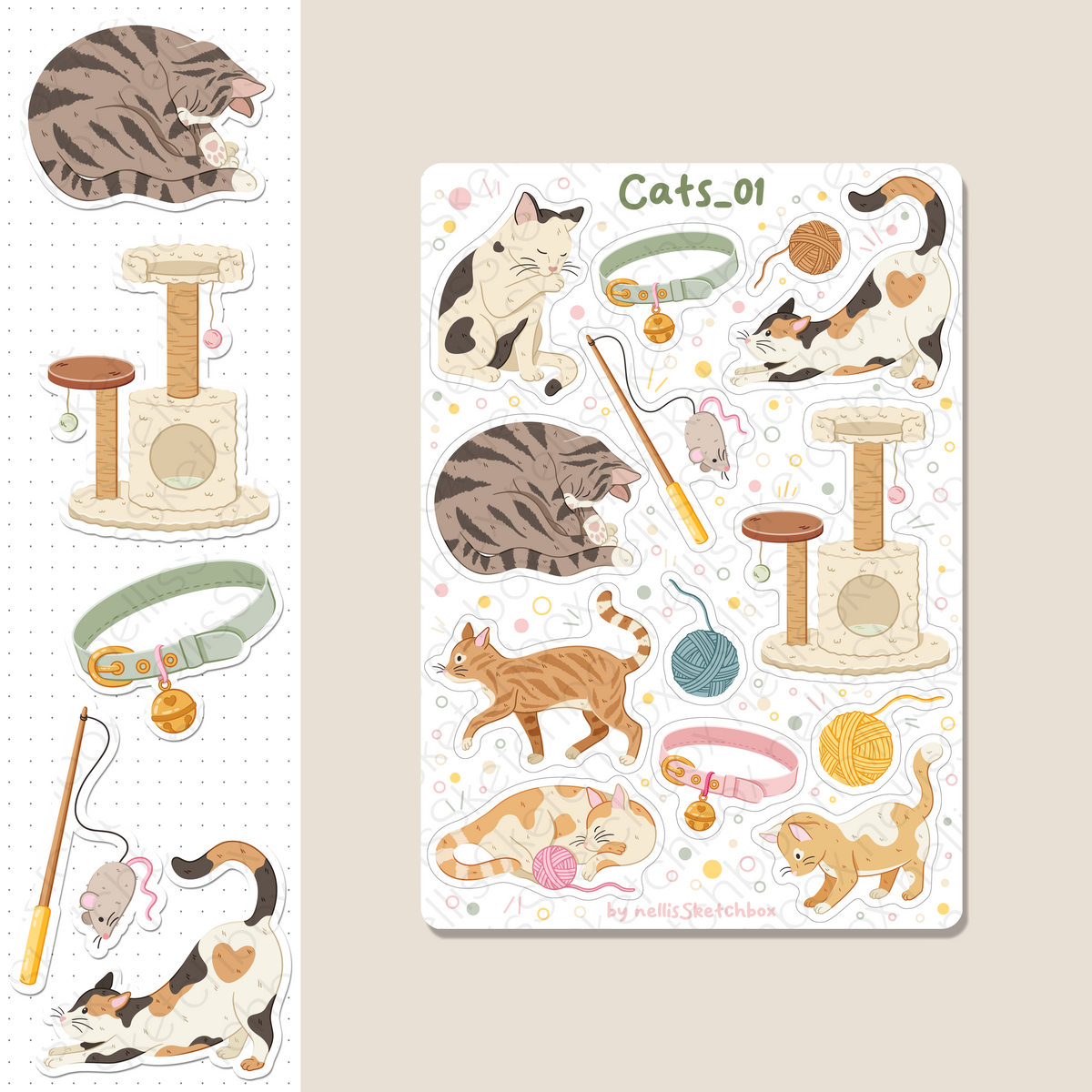 Digital Stickers - Cats_01