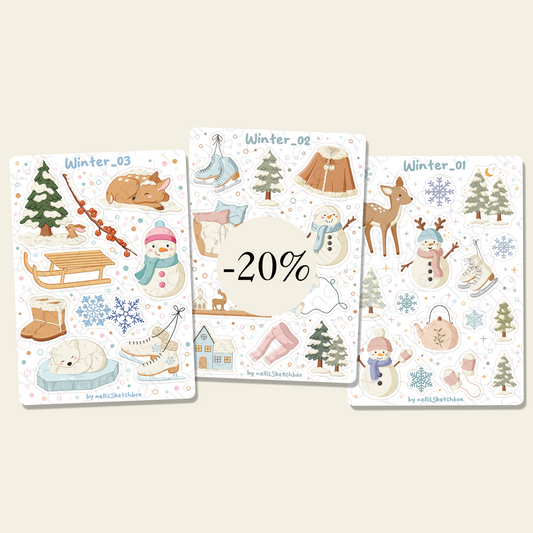 Sticker Sheet Bundle - Winter