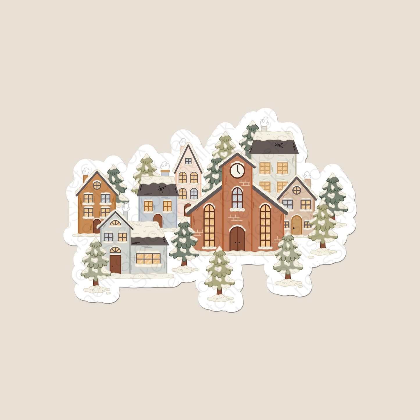Vinyl Sticker - WinterVillage